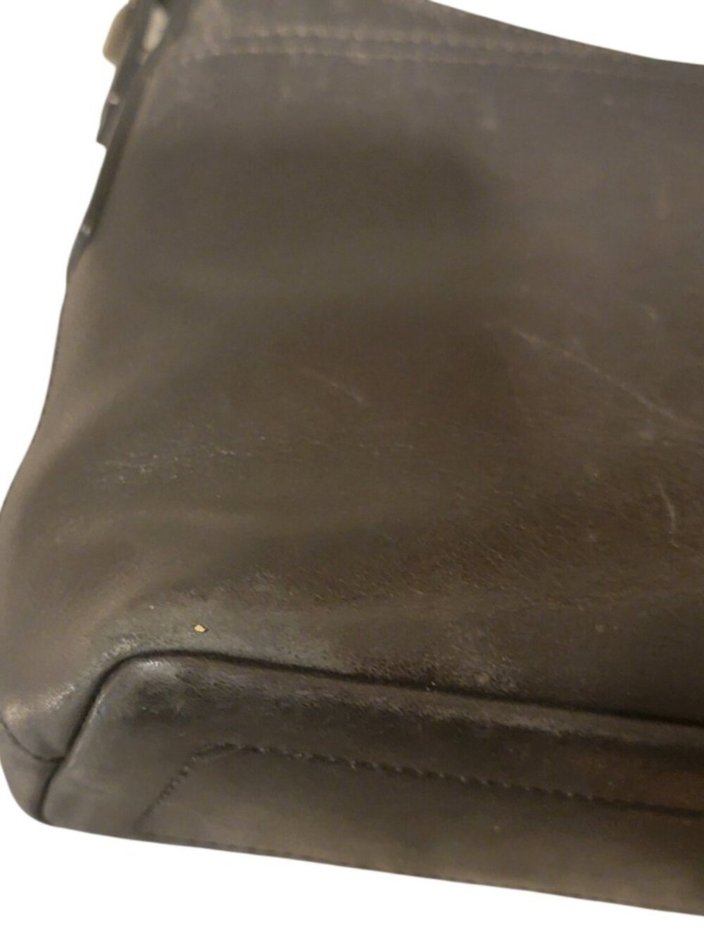 Vintage Coach Black Leather Legacy Slim Shoulder Bag 9861 Baguette Y2K - Picture 7 of 16